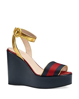 gucci becky platform wedge sandals|net a porter Gucci sandals.